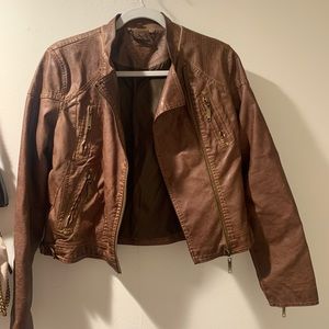 Brown leather jacket from Saks fifth Avenue!